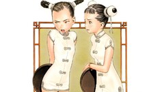 Murata Range Anime anime girls two women Women dark hair angry