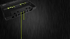 Music Tape digital art selective coloring texture audio cassete