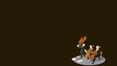 musician humor Minimalism brown background Simple Background