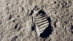 NASA moon footprints