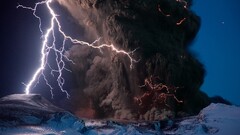 national geographic ash Lightning volcano nature eruptions
