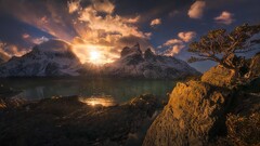 nature Mountains landscape river sunset Marc Adamus 500px