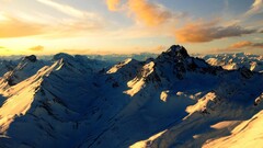 nature Mountains landscape snowy peak sky peak winter snow ice