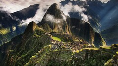 nature Mountains ruin Machu Picchu landscape old building forest