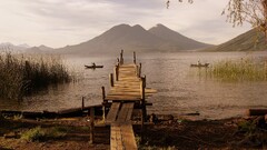 nature pier landscape boat guatemala national geographic