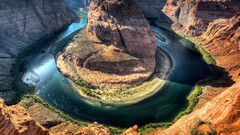 nature river horseshoe bend lake powell