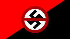 Nazi red black swastika anarchy nazism propaganda communism