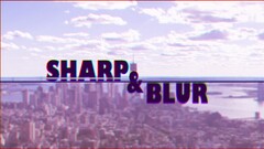 new york city sharp blurred City Typography splitting