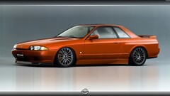 Nissan Skyline Nissan orange cars Car vehicle Nissan Skyline R32