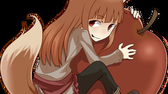 Okamimimi anime girls apples fruit Anime spice and wolf