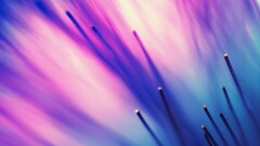 Optic fiber macro digital art