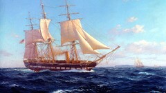 paddleship Sea ship artwork sailing ship