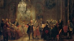 painting artwork Prussia concerts king Oil Painting classic art