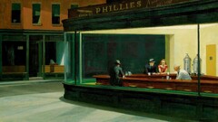 painting restaurant nighthawks Edward Hopper diner classic art