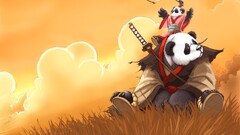panda fantasy art Anime PC gaming blizzard entertainment