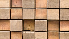 pattern Wood Cube timber closeup wooden surface texture Beige