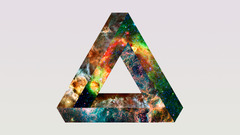 penrose triangle Space Simple Background abstract triangle