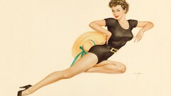 pinup models artwork Alberto Vargas