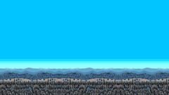 pixelated cyan Pixels pixel art Minimalism Trees forest sky
