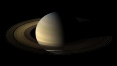 planet Space Saturn space art digital art planetary rings