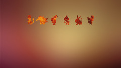 Pokémon starters fire video games Minimalism
