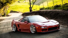 pop-up headlights red cars Car vehicle honda nsx jdm Honda
