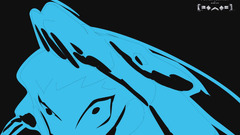 Porter Robinson drawing digital art cyan