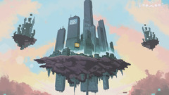 Porter Robinson drawing digital art pixel art skyscraper Pixels