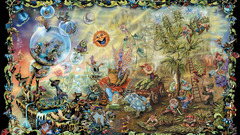 psychedelic Cannabis Fairies magic mushrooms gnomes artwork