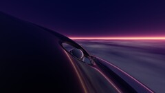 purple horizon digital art sky Richard Mohler Sphere render cgi