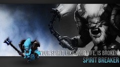 quote Dota 2 Typography video games spirit breaker cyan