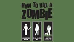 quote humor infographics zombies green background Green