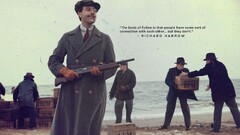 quote jack huston weapon beach shotgun crate mask TV series