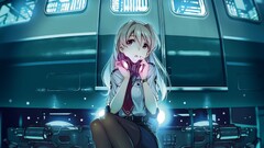 Rail Wars Koumi Haruka anime girls Anime headphones