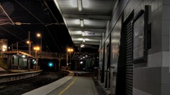 railway railway station subway night