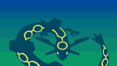 Rayquaza Pokémon pixel art