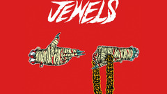 red background Simple Background Run the Jewels vertical