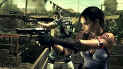 resident evil 5 video games weapon girls with guns capcom gun