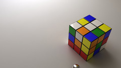 Rubik's Cube cgi Toys 3D Blocks dice balls Simple Background