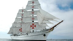 sailing ship Sagres Portugal ship Sea vehicle rigging (ship)