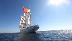 sailing ship Sagres Portugal vehicle Sea rigging (ship) sky ship