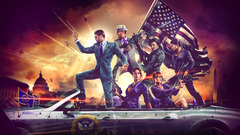 saints row iv video games video game art flag weapon Car