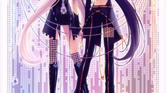 sayori nekomimi Neko Para looking over shoulder cat girl