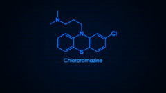 Science chemistry chemical structures Minimalism blue background
