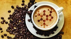 Science chemistry coffee chemical structures Coffee Beans food