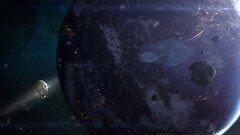 science fiction planet Space space art digital art taenaron