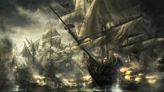 Sea old ship battleship empire: total war video game art