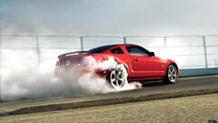 Shelby GT Car Shelby red cars smoke vehicle Ford