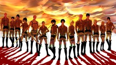 shingeki no kyojin Eren Jeager mikasa ackerman Armin Arlert