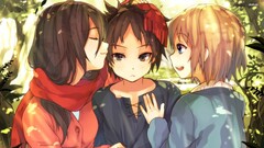 shingeki no kyojin Eren Jeager mikasa ackerman Armin Arlert